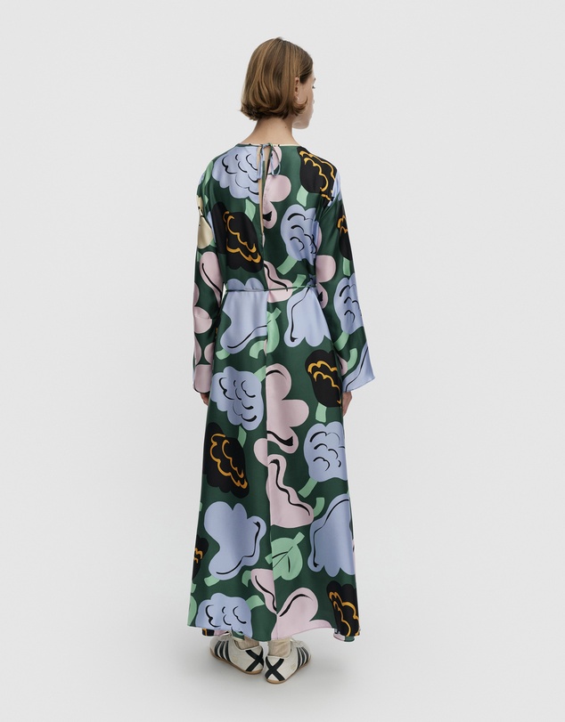 Marimekko - Kaunista Kukasta Kukkaan Silk dress