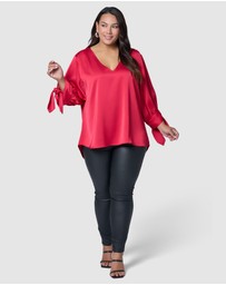 Pink Dusk by Curve Project - Charmed Blouse