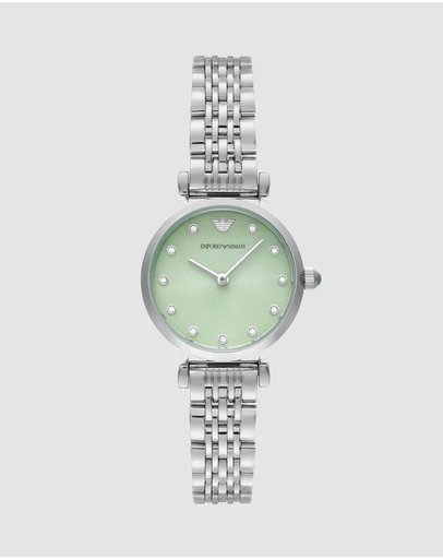 Emporio Armani - Silver Tone Analogue Watch
