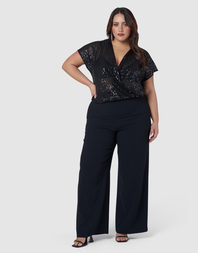 Pink Dusk by Curve Project - Arina Wide Leg Pants