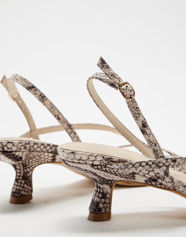 AERE - Leather Slingback Heels