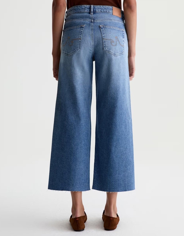 AG Adriano Goldschmied - Saige Wide Leg Crop Jeans