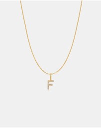 Ania Haie - Ania Haie Gold Letter F Initial Necklace