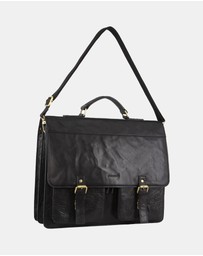 Pierre Cardin - Pierre Cardin Men's Leather Business/Computer Bag