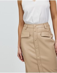 Grace Willow - Asymm PU Skirt