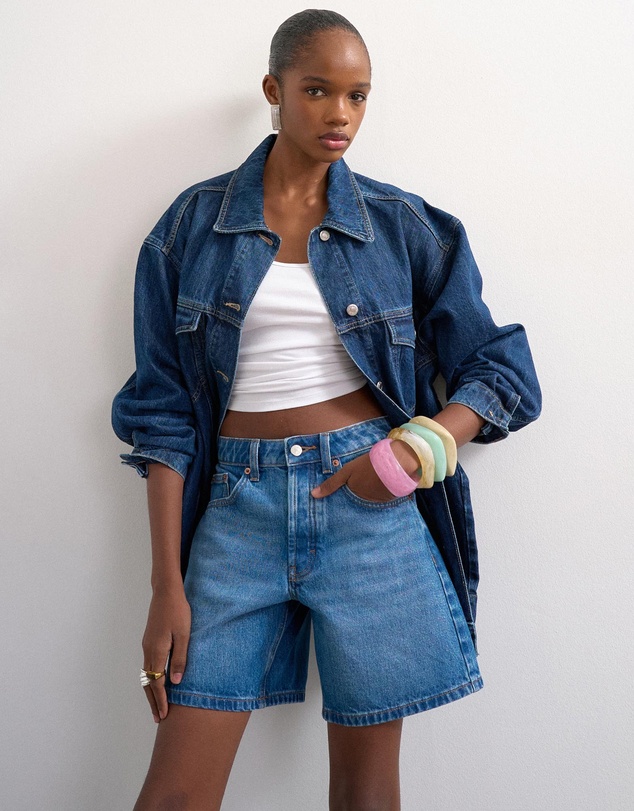 TOPSHOP - Vigga High Rise Denim Shorts