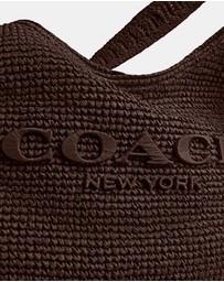 Coach - Refined Weave Straw Brooklyn Shoulder Bag 34