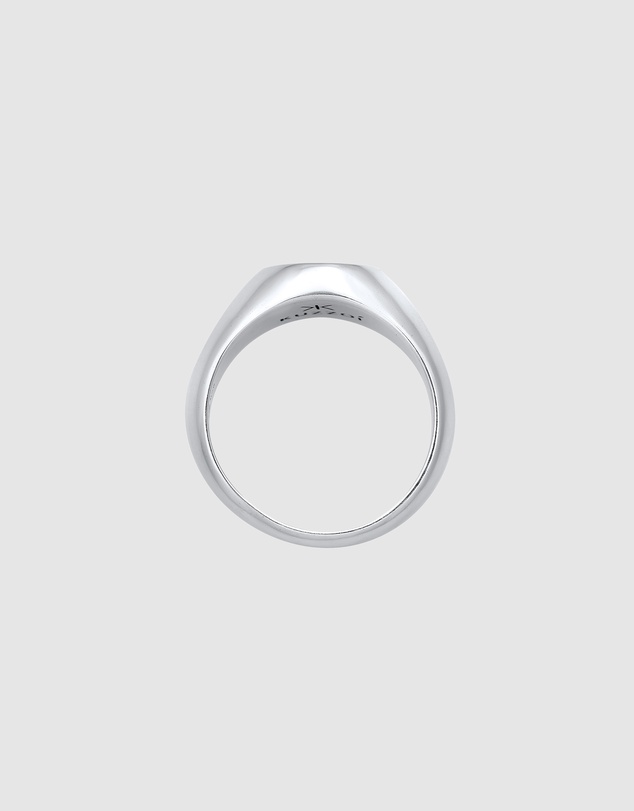 Kuzzoi - ICONIC EXCLUSIVE - Smiling Face Signet Ring in 925 Sterling Silver