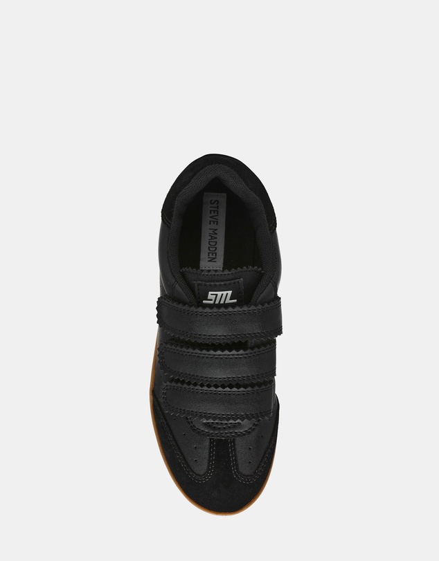 Steve Madden - Daybreak Black Leather Sneakers