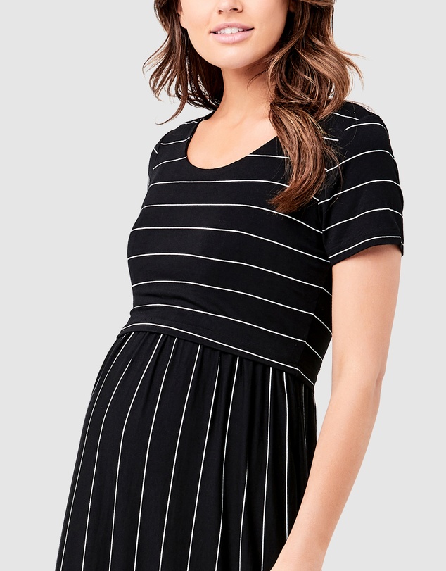 Ripe Maternity - Maxi Crop Top Nursing Dress