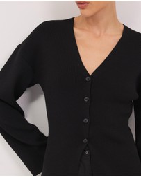 Calli - Tiarne Flared Knit Cardigan