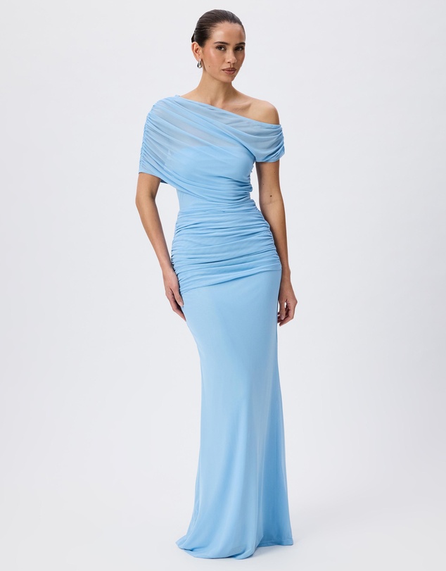 Tussah - Eleanor Mesh Off The Shoulder Maxi Dress