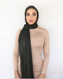 Mod Squad - Rayon Hijab Frayed Edge - Forest