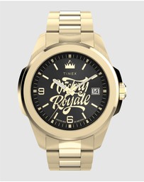 TIMEX - Timex x Fortnite Essex 45mm Stainless Steel Bracelet Watch