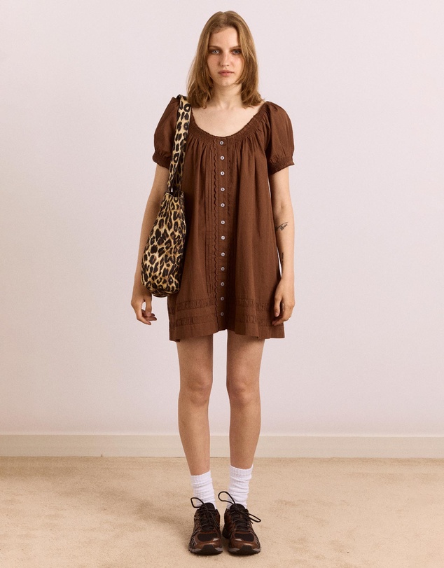 Damson Madder - Canvas Leopard Tote