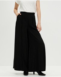 The Social Outfit - Moonlight Stripe Palazzo Pants