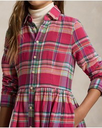 Polo Ralph Lauren - Plaid Cotton Madras Shirtdress - Teens