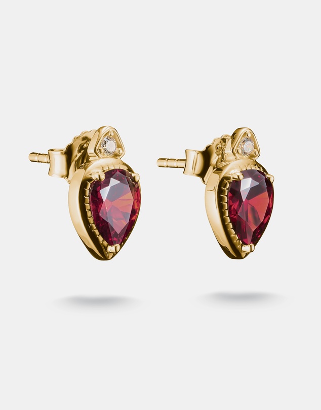 THOMAS SABO - THOMAS SABO Stud Earrings with Red Stones