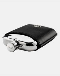 Wolf - Wolf Philipp Hip Flask With Cover Black