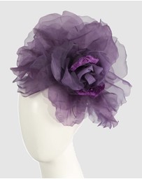 Fillies Collection - Large Purple Flower Fascinator Headband