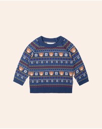 Huxbaby - Apres Ski Fairisle Pullover - ICONIC EXCLUSIVE - Babies-Kids