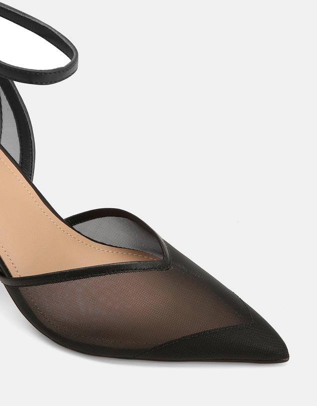 Wittner - Raylee High Heels Black Mesh/ Leather