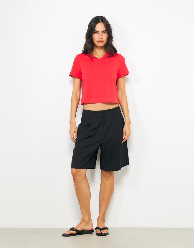 AERE - Cotton V-Neck T-Shirt