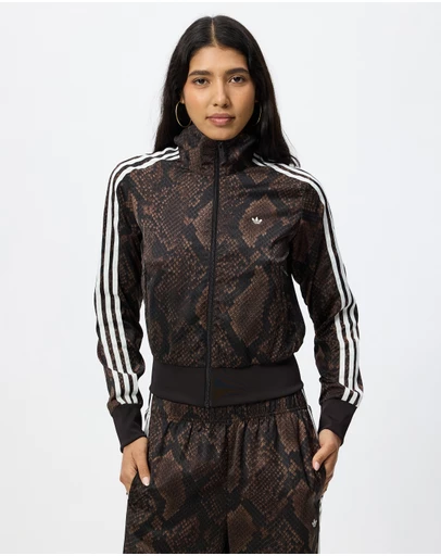adidas Originals - Satin Snake Print Classic Firebird Track Jacket - ICONIC EXCLUSIVE