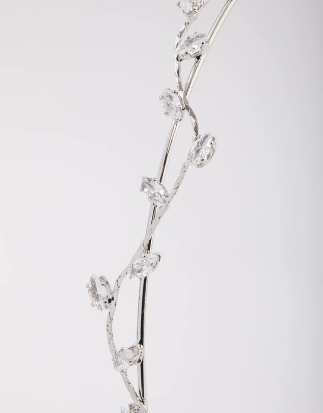 Lovisa - Gold Cubic Zirconia Dainty Vine Headband