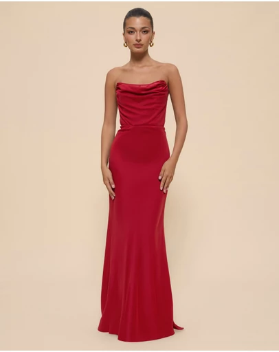 CHANCERY - Jada Strapless Corset Maxi Dress