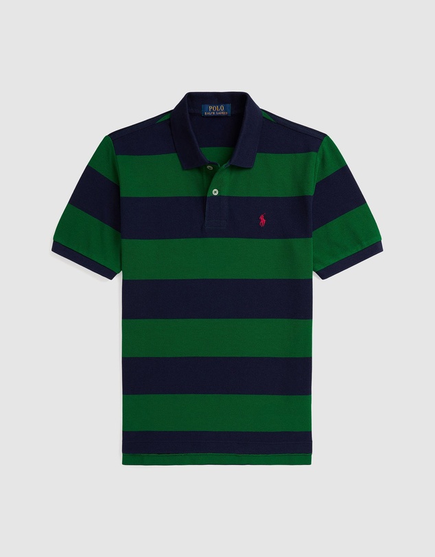 Polo Ralph Lauren - Striped Cotton Mesh Polo Shirt - Teens