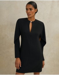 REISS - ATELIER Lula Crepe Sheer-Back Mini Dress