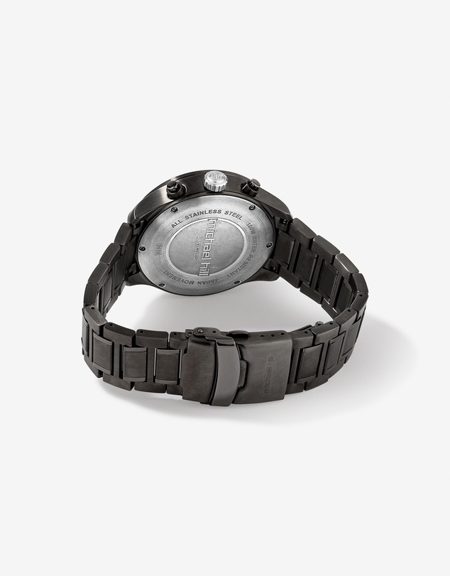 Michael Hill - Solar Powered Men's Watch Black Tone Stainless Steel