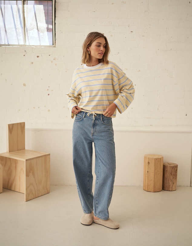 Ceres Life - Beau Tie Slouchy Tee