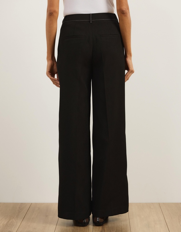 Atmos&Here - Mia Contrast Stitch Tailored Pants
