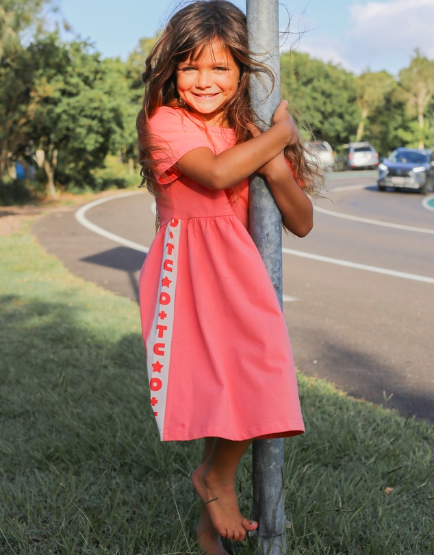 Olive & The Captain - O+TC Everyday Classic Dress- Coral