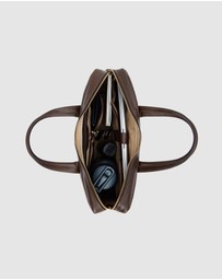 Republic of Florence - The Tokyo Matt Chocolate Briefcase
