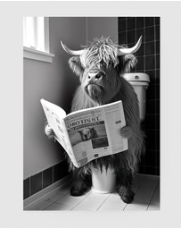 Inka Arthouse - Highland Cow Art Print