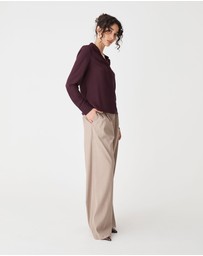Forcast - Claudia Pleat Neck Blouse