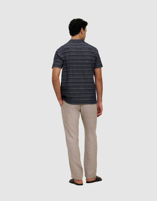 Trenery - Jacquard Stripe Polo