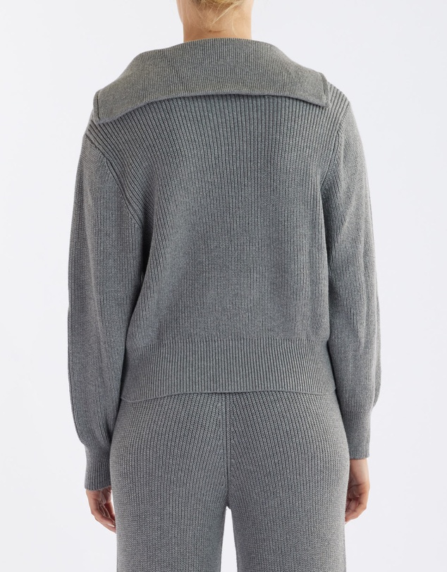 Amelius - Eline Knit Quarter Zip Polo