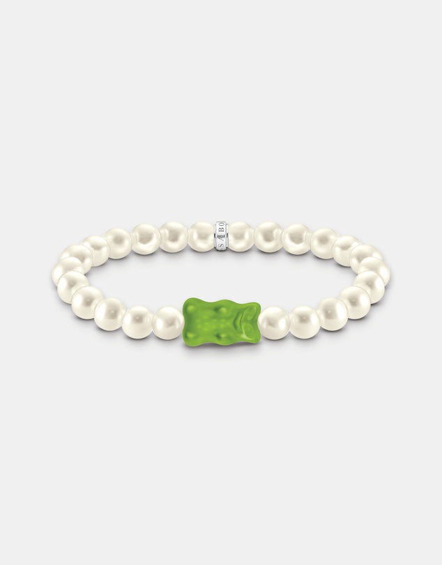 THOMAS SABO - Pearl bracelet with Green HARIBO Goldbear