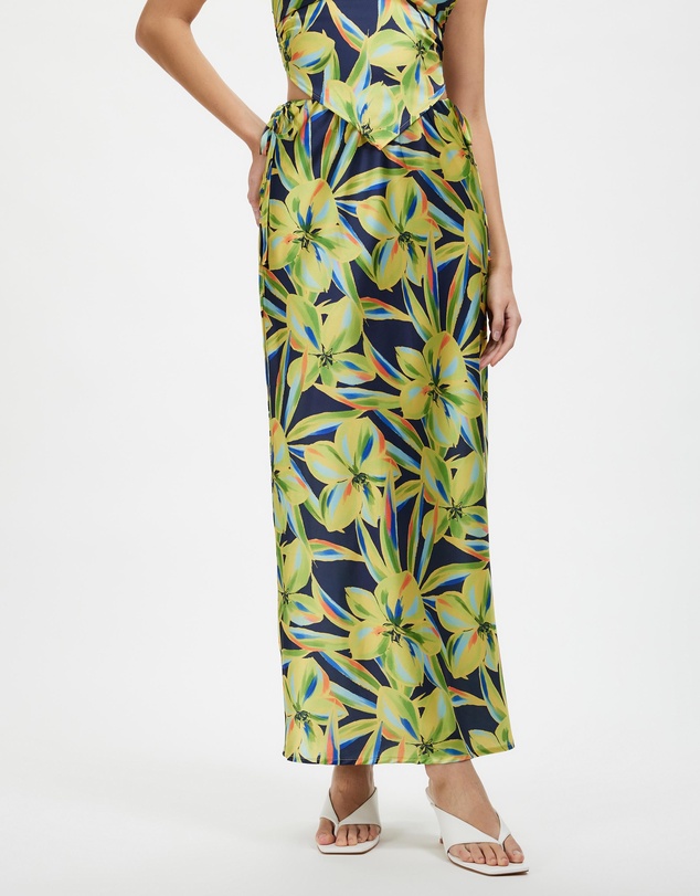 Dazie - Golden Hour Stain Midi Skirt