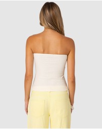 EDIKTED - Albina Textured Tube Top