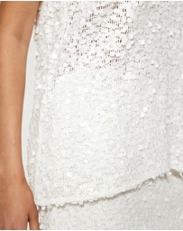 Revibe - Repaired Lover Claudia Sequin Scoop Neck Cami - AU 16