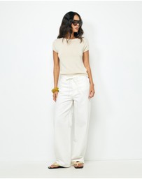 AERE - Lee Organic Cotton Knit Top