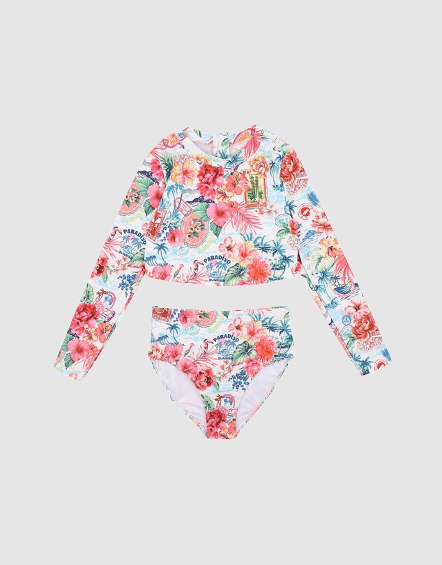 Minihaha - Selena LS Crop Top Bikini - Teens