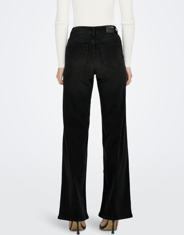 ONLY - Madison Blush High Waisted Stretch Wide Denim Jeans