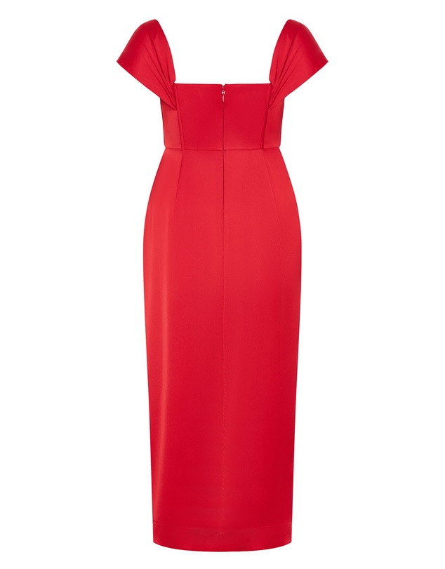 City Chic - Plus size Forbidden Love Maxi Dress - red