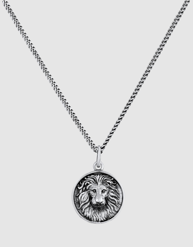 Kuzzoi - ICONIC EXCLUSIVE - Lion Pendant Necklace in 925 Sterling Silver